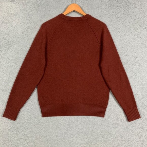 Everlane Recashmere Sweater Mens Small Reddish Brown Crewneck Cashmere Wool Cozy - Picture 4 of 9